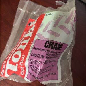 1994 Tonka McDonald's  Happy Meal Crane Toy